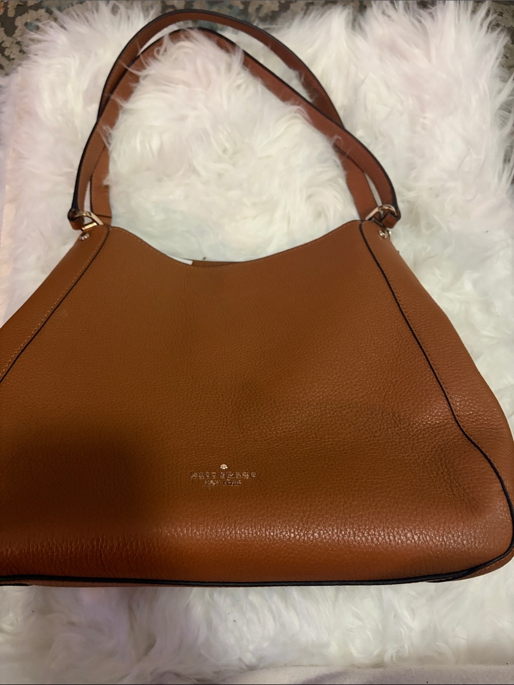 kate spade Rust Pebbled Leather Shoulder Bag - Picture 5 of 12